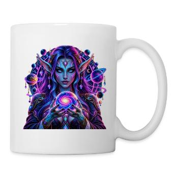 Kosmische Elfe Galaxie - Tasse - Weiß - Rechts
