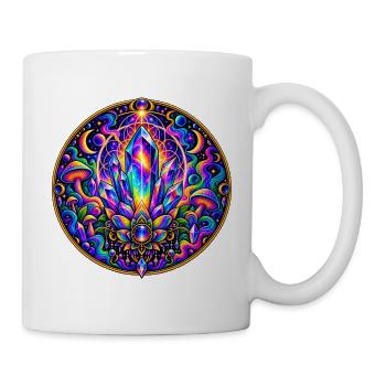 Kristall - Tasse - Weiß - Rechts