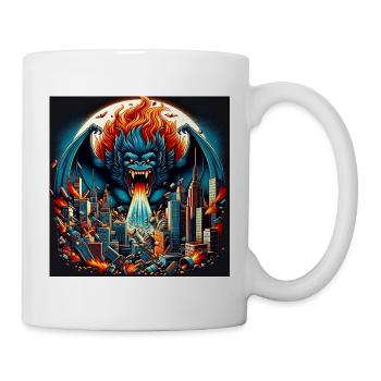 Gorilla Apokalypse - Tasse - Weiß - Rechts
