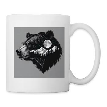 Grizzly Wildnis - Tasse - Weiß - Rechts