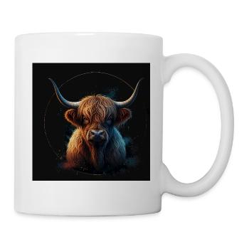 Highland Rind - Tasse - Weiß - Rechts
