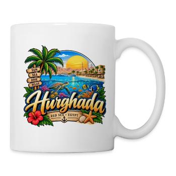 Hurghada – Red Sea, Sun & Dive - Tasse - Weiß - Rechts