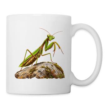 Gottesanbeterin - Tasse - Weiß - Rechts