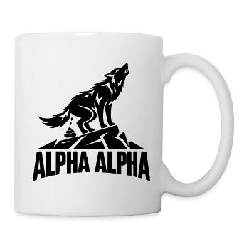 Alpha Alpha Wolf - Tasse - Weiß - Rechts