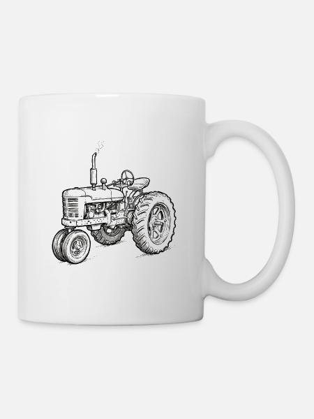 Traktor / Traktor / Traktor - Tasse - Weiß