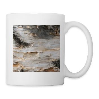 Natürliche Birkenrinde - Tasse - Weiß - Rechts
