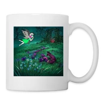 Märchen, Feen, füchse - Tasse - Weiß - Rechts