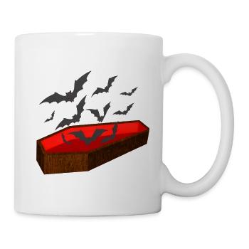 särge, fledermäuse - Tasse - Weiß - Rechts