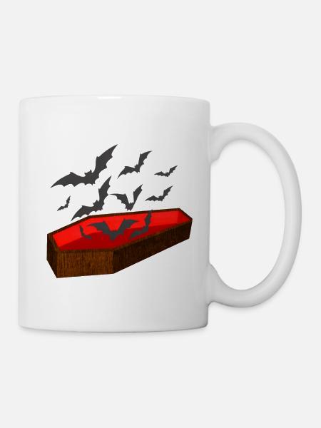 särge, fledermäuse - Tasse - Weiß