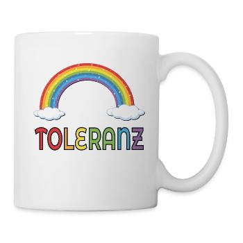 Toleranz Diversität - Tasse - Weiß - Rechts