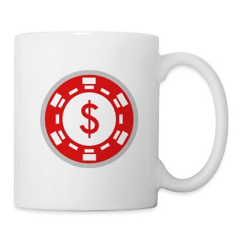 Fish Play Poker - Tasse - Weiß - Rechts