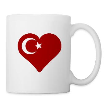 Ein Herz für die Türkei - Tasse - Weiß - Rechts