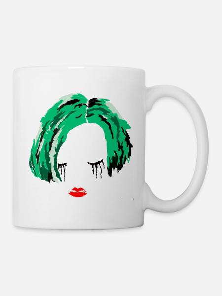 Green Girl - Tasse - Weiß