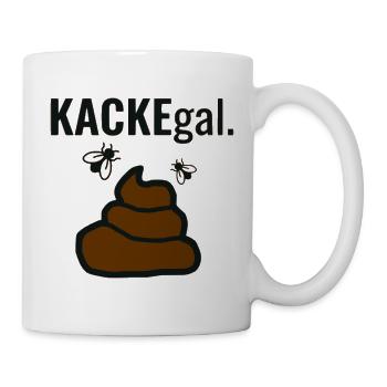 Kack Egal - Tasse - Weiß - Rechts