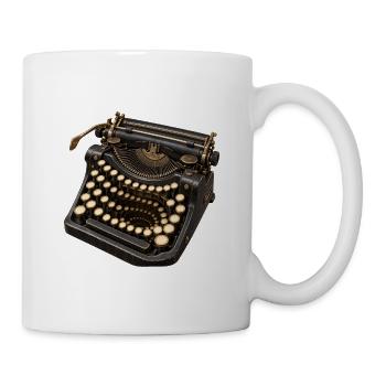 Endlose Schreibmaschine - Tasse - Weiß - Rechts