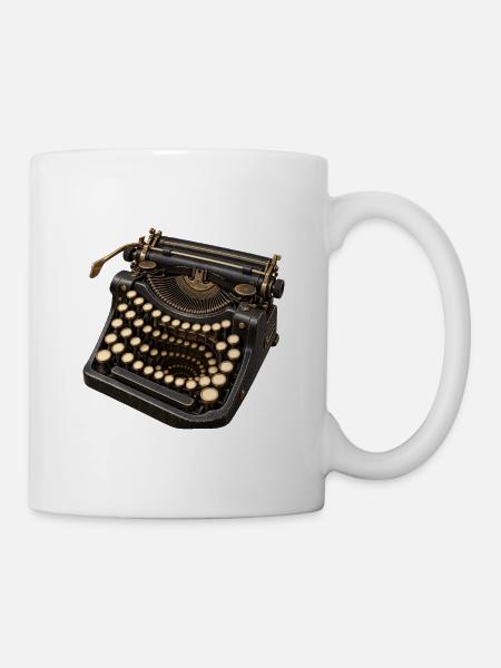 Endlose Schreibmaschine - Tasse - Weiß