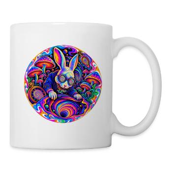 Hase - Tasse - Weiß - Rechts