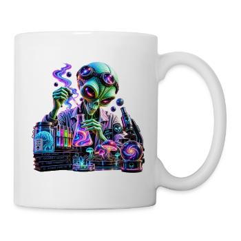 Kosmisches Alien – Außerirdische Chemie - Tasse - Weiß - Rechts