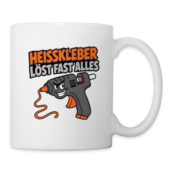 Heisskleber löst fast alles Heimwerker Design - Tasse - Weiß - Rechts