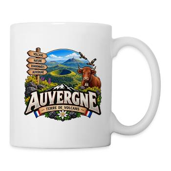 Auvergne – Land der Vulkane - Tasse - Weiß - Rechts