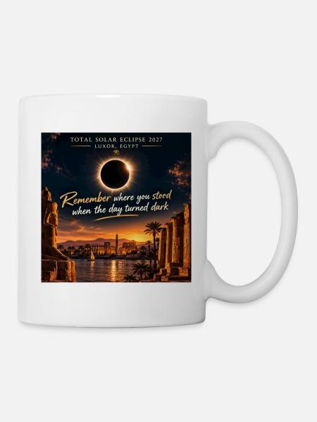 Solar Eclipse Luxor 2027 - Tasse - Weiß