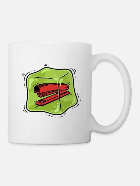 Offie-Humor – Jell-O-Tacker-Streich - Tasse - Weiß
