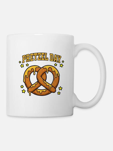 Büro-Humor – Brezeltag - Tasse - Weiß