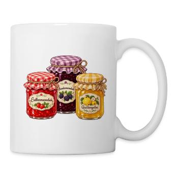 Selbstgemachte Marmelade - Tasse - Weiß - Rechts