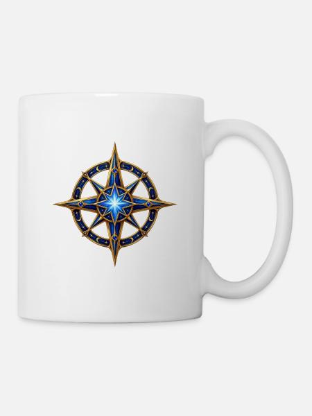 Sternenkompass Mystisch - Tasse - Weiß