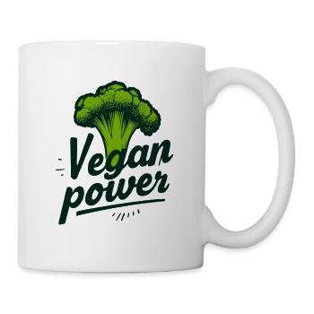 Vegan Power - Tasse - Weiß - Rechts