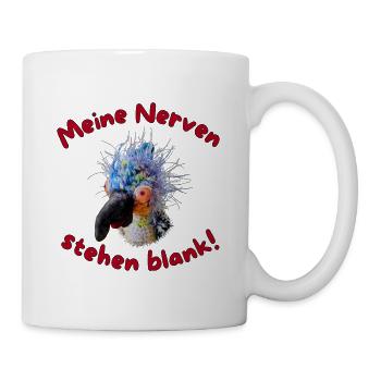 Krallo Kreisch™  Meine Nerven stehen blank! - Tasse - Weiß - Rechts