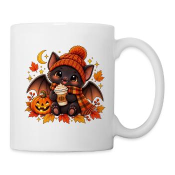 Halloween Fledermaus - Tasse - Weiß - Rechts