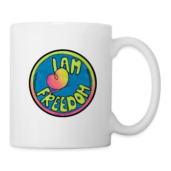 ICH BIN FREIHEIT - Tasse - Weiß - Rechts