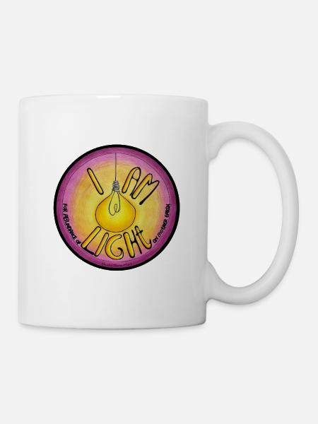 ICH BIN LEICHT - Tasse - Weiß
