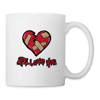 AUTSCH, ICH LIEBE DICH! (Wenn Liebe weh tut) - Tasse - Weiß - Rechts