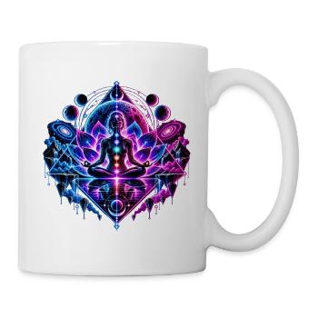 Kosmische Meditation – Zen & Spirituelle Energie - Tasse - Weiß - Rechts