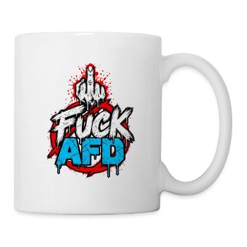 FUCK AfD – Anti-AfD Statement Design - Tasse - Weiß - Rechts