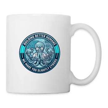 Lustiger biomedizinischer Ingenieur Oktopus Cyborg Bionics - Tasse - Weiß - Rechts
