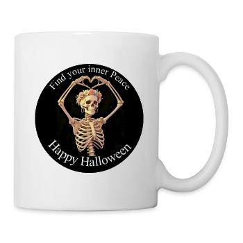 HappyHalloween-Skelett1 - Tasse - Weiß - Rechts