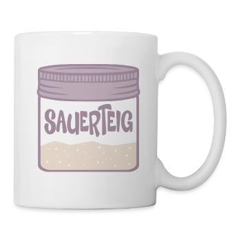 Sauerteig Starter Glas - Tasse - Weiß - Rechts