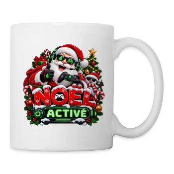 Gamer Weihnachtsmodus aktiviert – Santa Claus Player 3D - Tasse - Weiß - Rechts