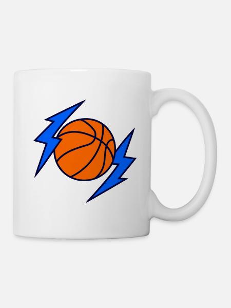 Basketball Lightning - Tasse - Weiß
