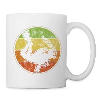 Retro Taucher Design Für Schnorchler und Taucher - Tasse - Weiß - Rechts