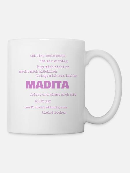Spruch Madita - Tasse - Weiß