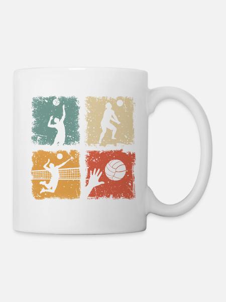 Volleyball Volleyballer Sport Männer Und Jungen - Tasse - Weiß