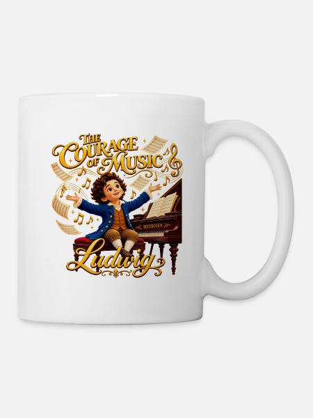Beethoven – Der Mut der Musik - Tasse - Weiß