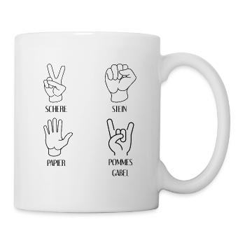 Hardrock Heavy Metal lustige Geschenkidee  - Tasse - Weiß - Rechts