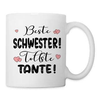 Schwester Tante Baby - Tasse - Weiß - Rechts