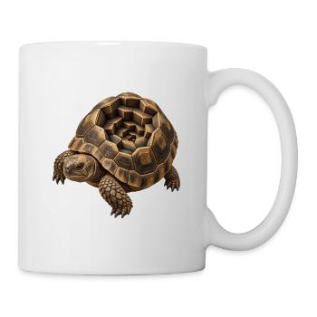 Geometrische Hex-Schildkrötenschale - Tasse - Weiß - Rechts