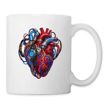 Cyberherz Neonenergie - Tasse - Weiß - Rechts